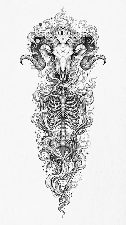 smoke-formed anatomical etching design