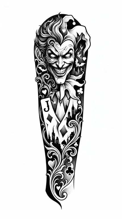 surreal negative-space optical illusion in black ink design
