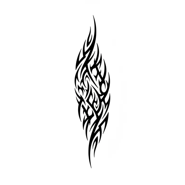 negative space tribal design