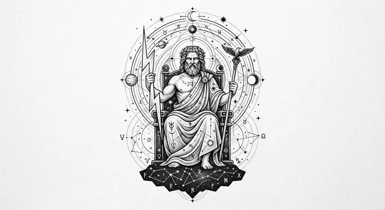 occult celestial cartography dotwork design